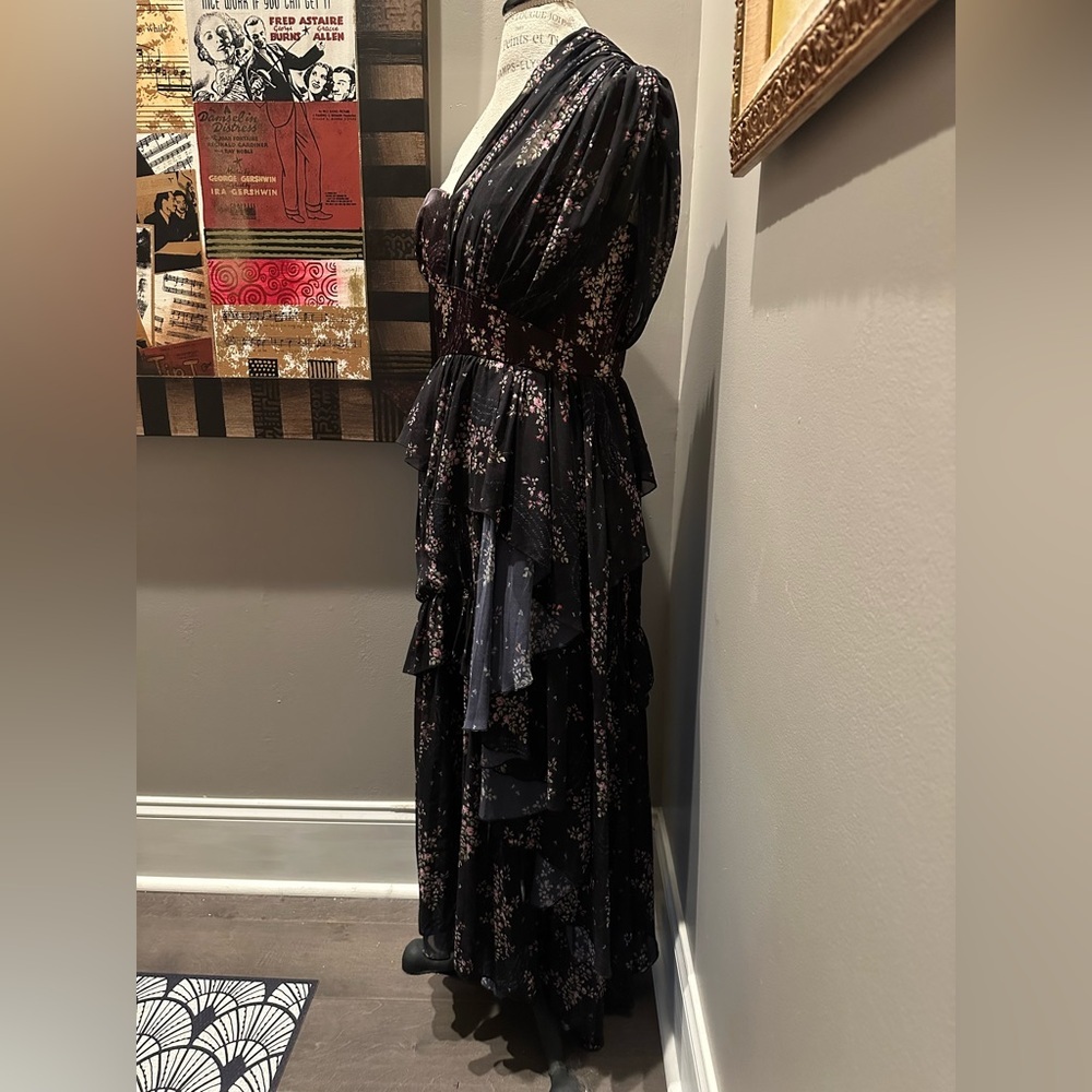 Amur Asymmetric One Shoulder Ruched Cocktail Dress - Picture 5 of 14